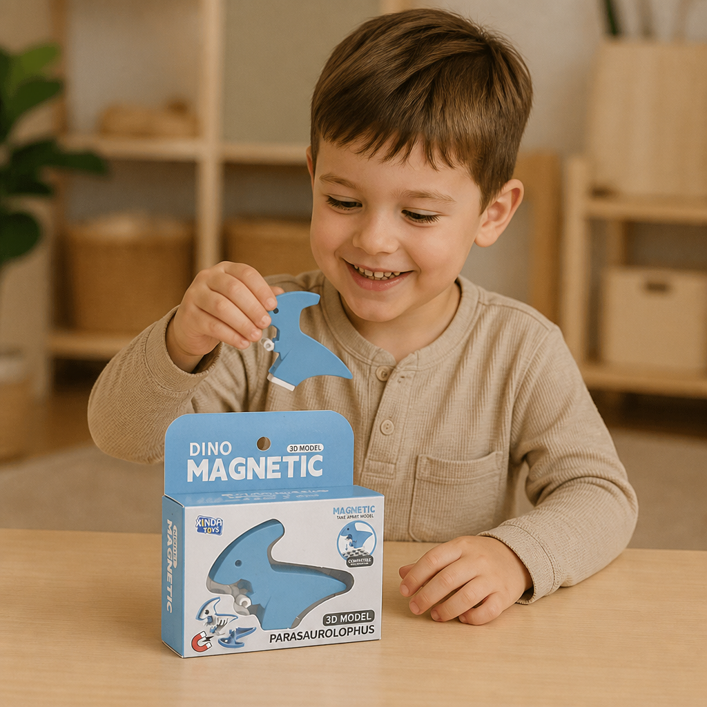 Magnetisches Tier-Skelett-Bauset – Zerlegbares STEM-Lernspielzeug