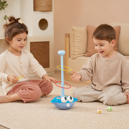3-in-1-Lern- & Aktivitätsspiel – Ringwurf, Basketball & Klettball