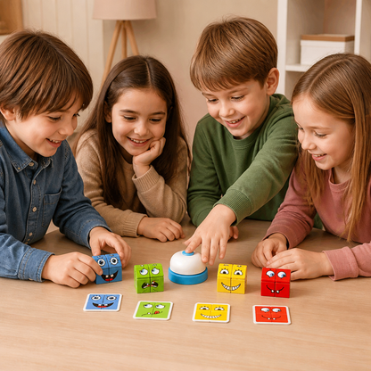 Gesicht Puzzle Würfel Spiel
