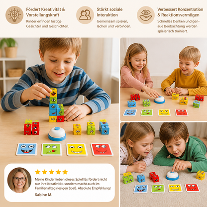 Gesicht Puzzle Würfel Spiel