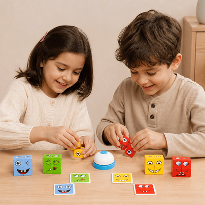 Gesicht Puzzle Würfel Spiel