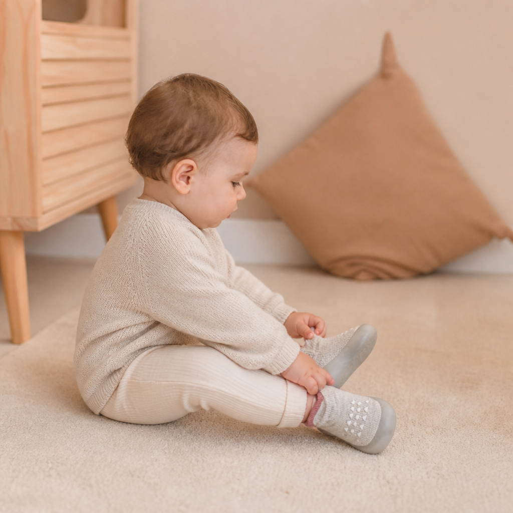 Baby-Sockenschuhe – Leichte & atmungsaktive Lauflernschuhe