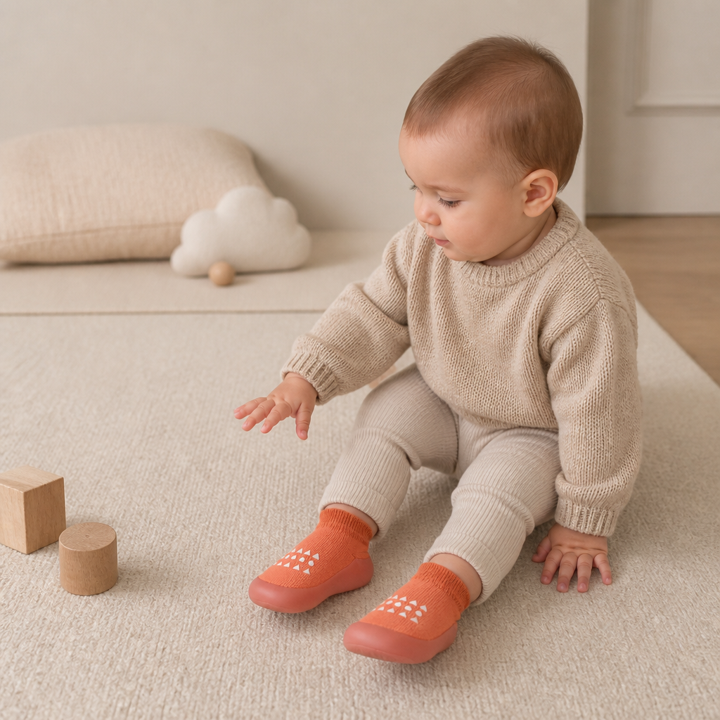 Baby-Sockenschuhe – Leichte & atmungsaktive Lauflernschuhe