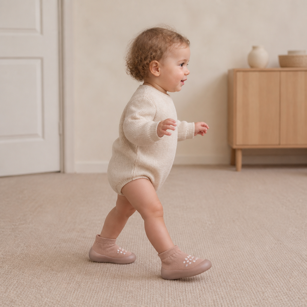 Baby-Sockenschuhe – Leichte & atmungsaktive Lauflernschuhe