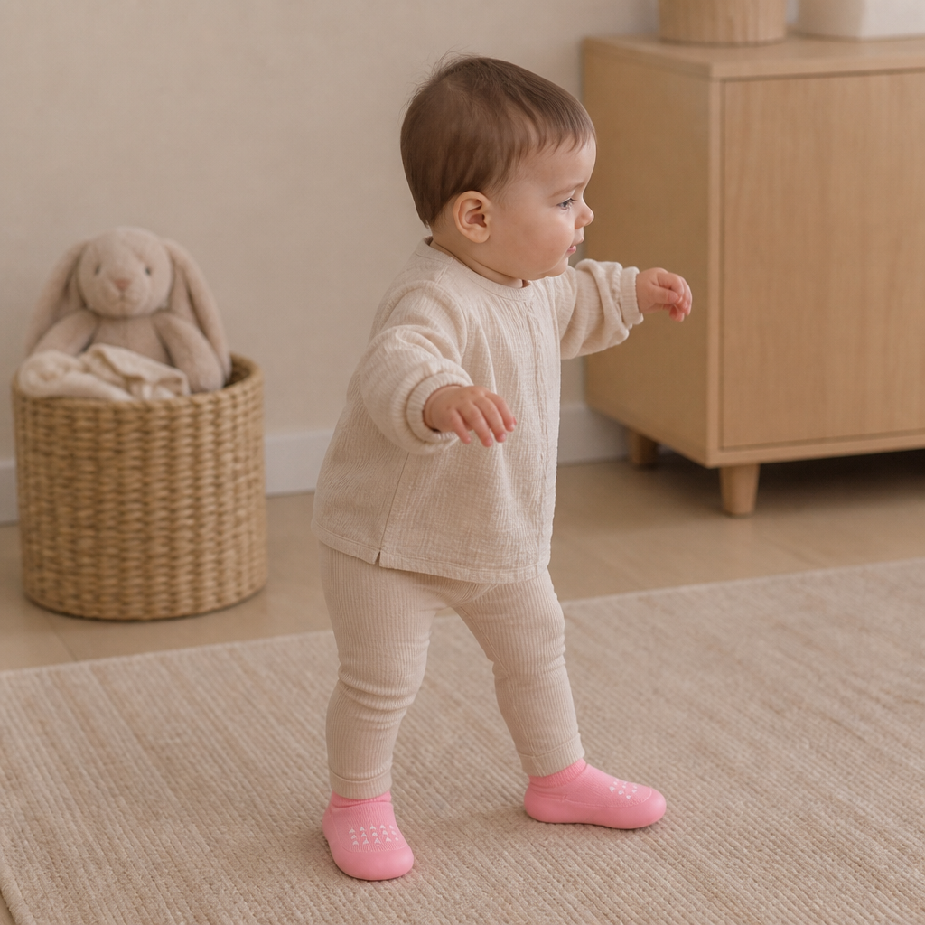 Baby-Sockenschuhe – Leichte & atmungsaktive Lauflernschuhe