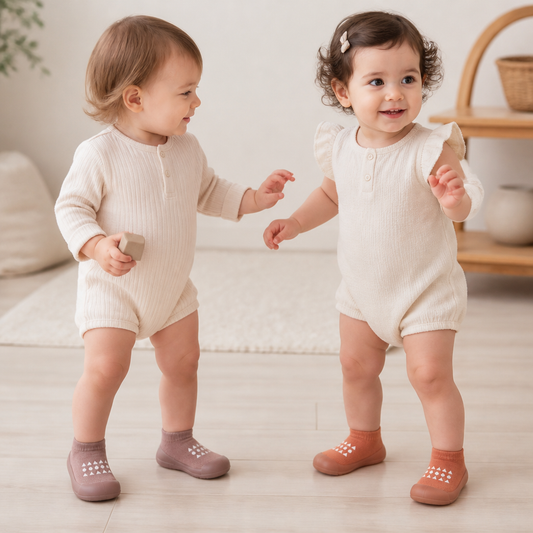 Baby-Sockenschuhe – Leichte & atmungsaktive Lauflernschuhe