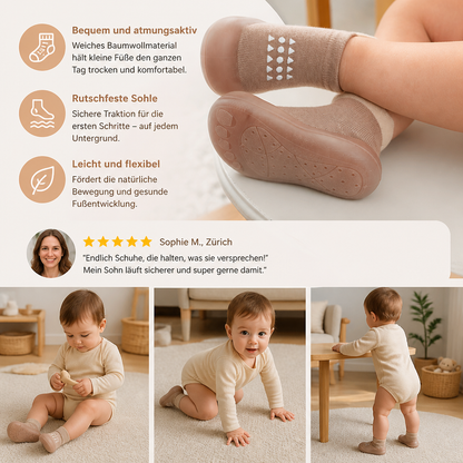 Baby-Sockenschuhe – Leichte & atmungsaktive Lauflernschuhe