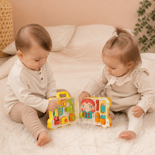 Kinder Bus Busy Board Spielzeug mit Aktivitäten und Puppe