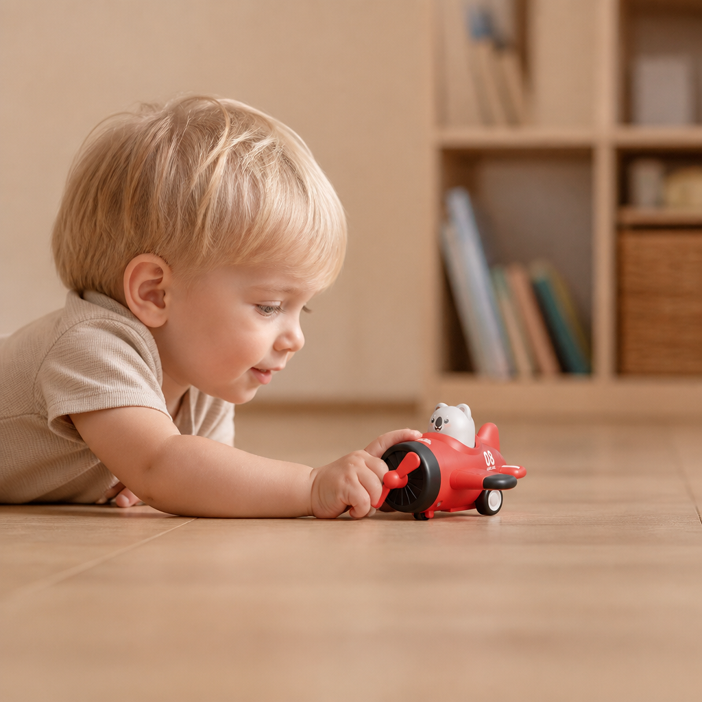 Press-&-Go Tierflugzeug- & LKW-Spielzeug für Kinder