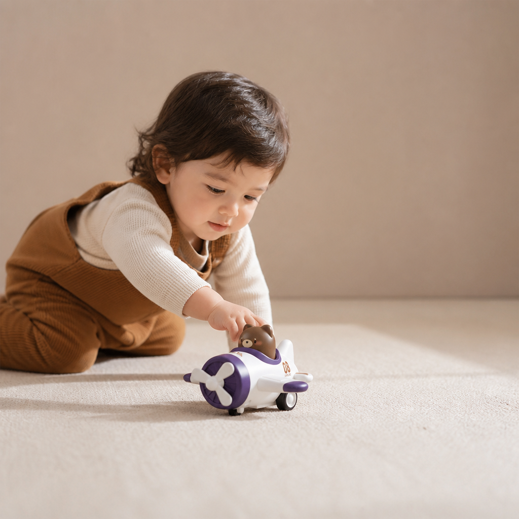 Press-&-Go Tierflugzeug- & LKW-Spielzeug für Kinder