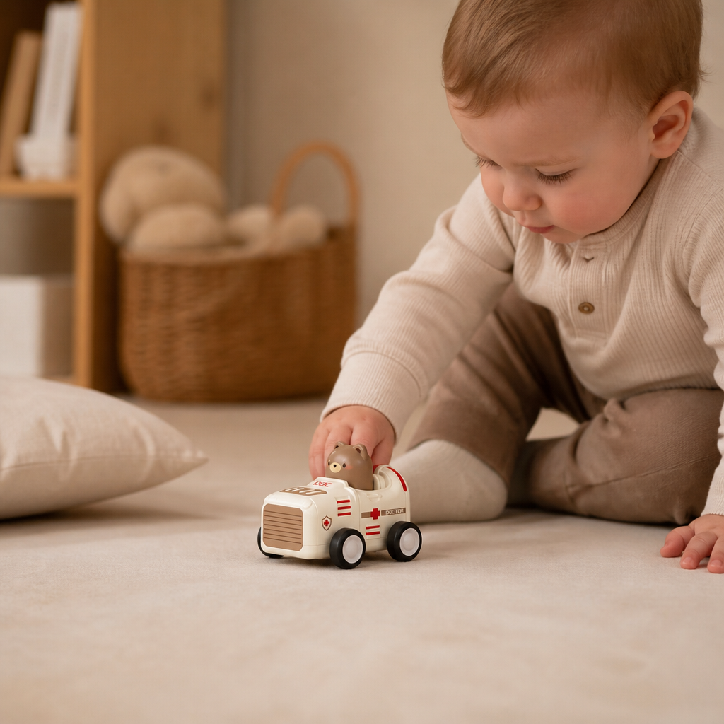 Press-&-Go Tierflugzeug- & LKW-Spielzeug für Kinder