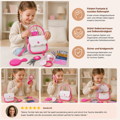 Kinder-Handtaschen-Spielset mit Handy, Make-up & Zubehör