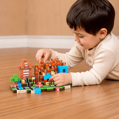 100-teiliges Magnetbaustein-Würfelset – Montessori-MINT-Konstruktionsspielzeug für Kinder
