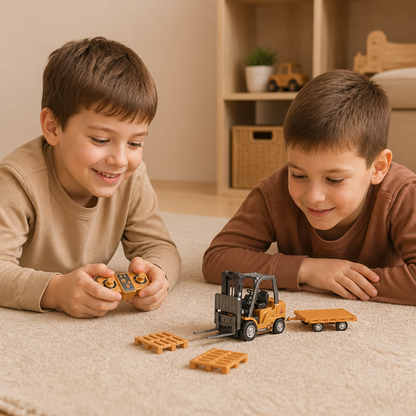 RC-Baufahrzeuge im Maßstab 1:64 – Gabelstapler, Bagger, Muldenkipper & Bulldozer