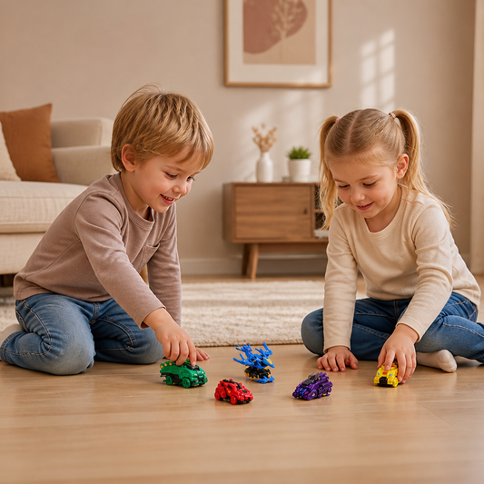 Springendes Verwandlungs-Rennauto-Spielzeug