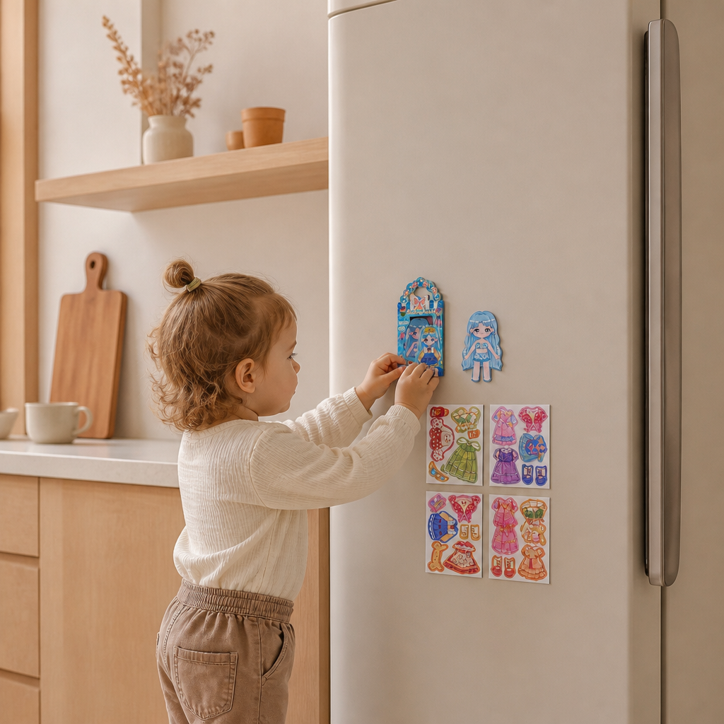 Magnetisches Prinzessinnen-Ankleideset mit 3D-Stickern