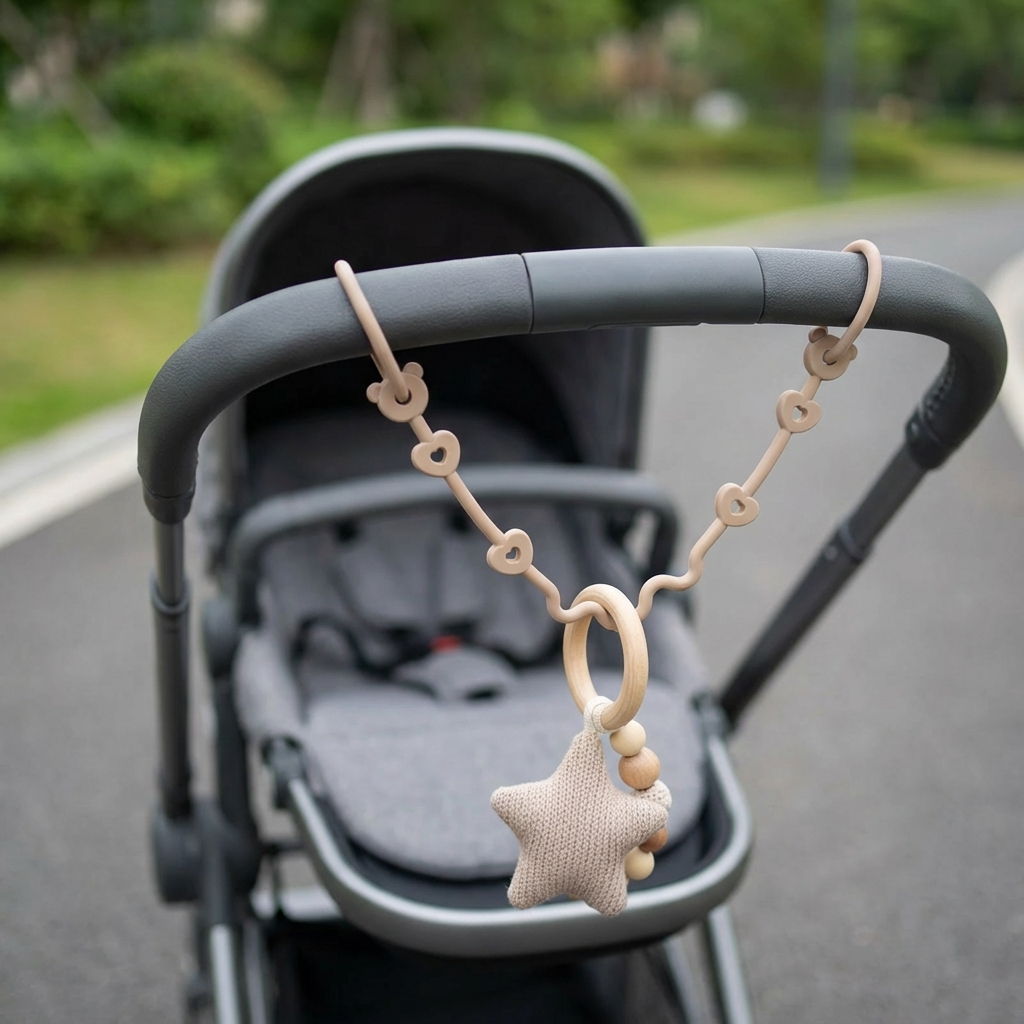 Silikon Baby-Kette mit Anti-Verlust-Schutz – für Schnuller & Spielzeug (5 Stück)