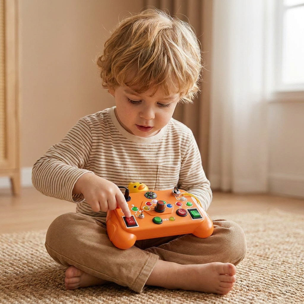 Montessori Aktivitätsspielzeug für Kinder – Lernspiel zur Förderung von Motorik, Verständnis & Kreativität