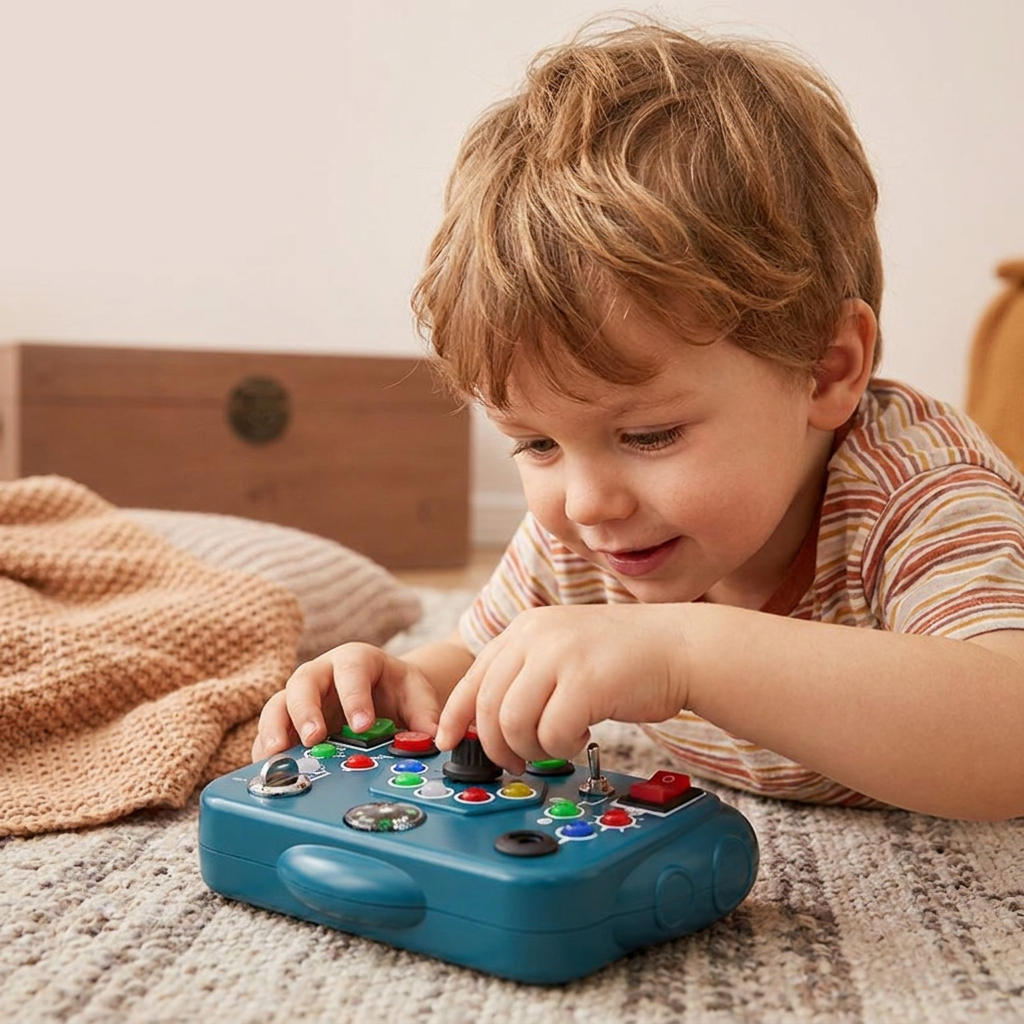 Montessori Aktivitätsspielzeug für Kinder – Lernspiel zur Förderung von Motorik, Verständnis & Kreativität