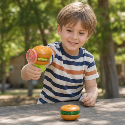 2-in-1 Kreisel & fliegender Spinner mit Starter für Kinder