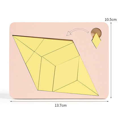 Tangram Rätsel Puzzle Spiel aus Holz