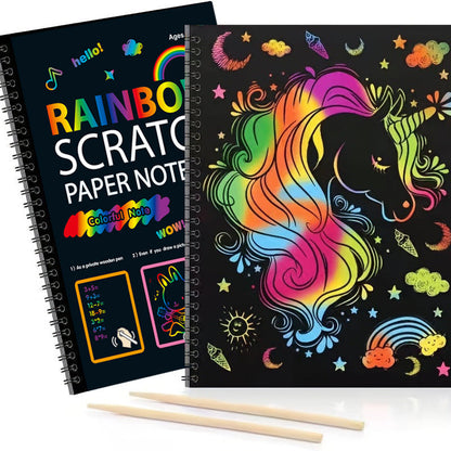 Magisches Regenbogen Kratz Papier