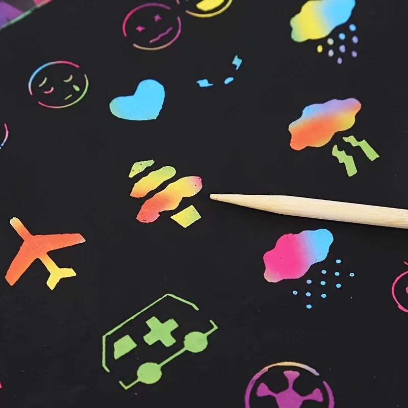 Magisches Regenbogen Kratz Papier