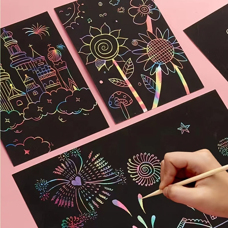 Magisches Regenbogen Kratz Papier