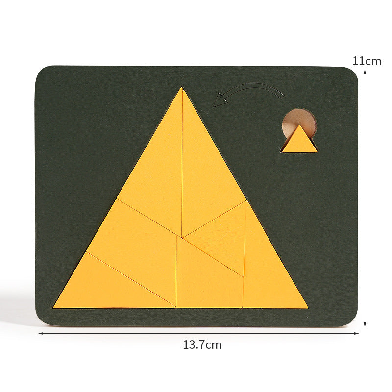 Tangram Rätsel Puzzle Spiel aus Holz