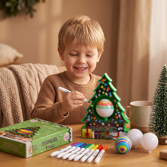 DIY-Weihnachts-Bastelset zum Bemalen drehbarer Anhänger