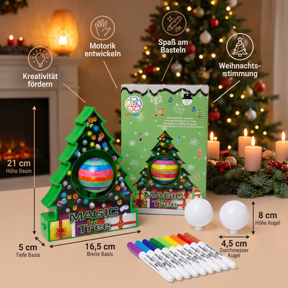 DIY-Weihnachts-Bastelset zum Bemalen drehbarer Anhänger