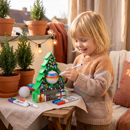 DIY-Weihnachts-Bastelset zum Bemalen drehbarer Anhänger