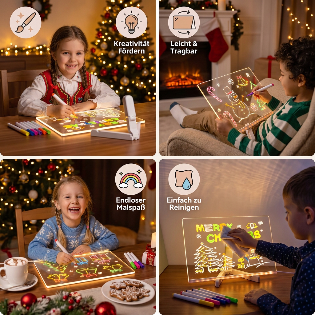 Leuchtendes LED Zeichenbrett für Kinder