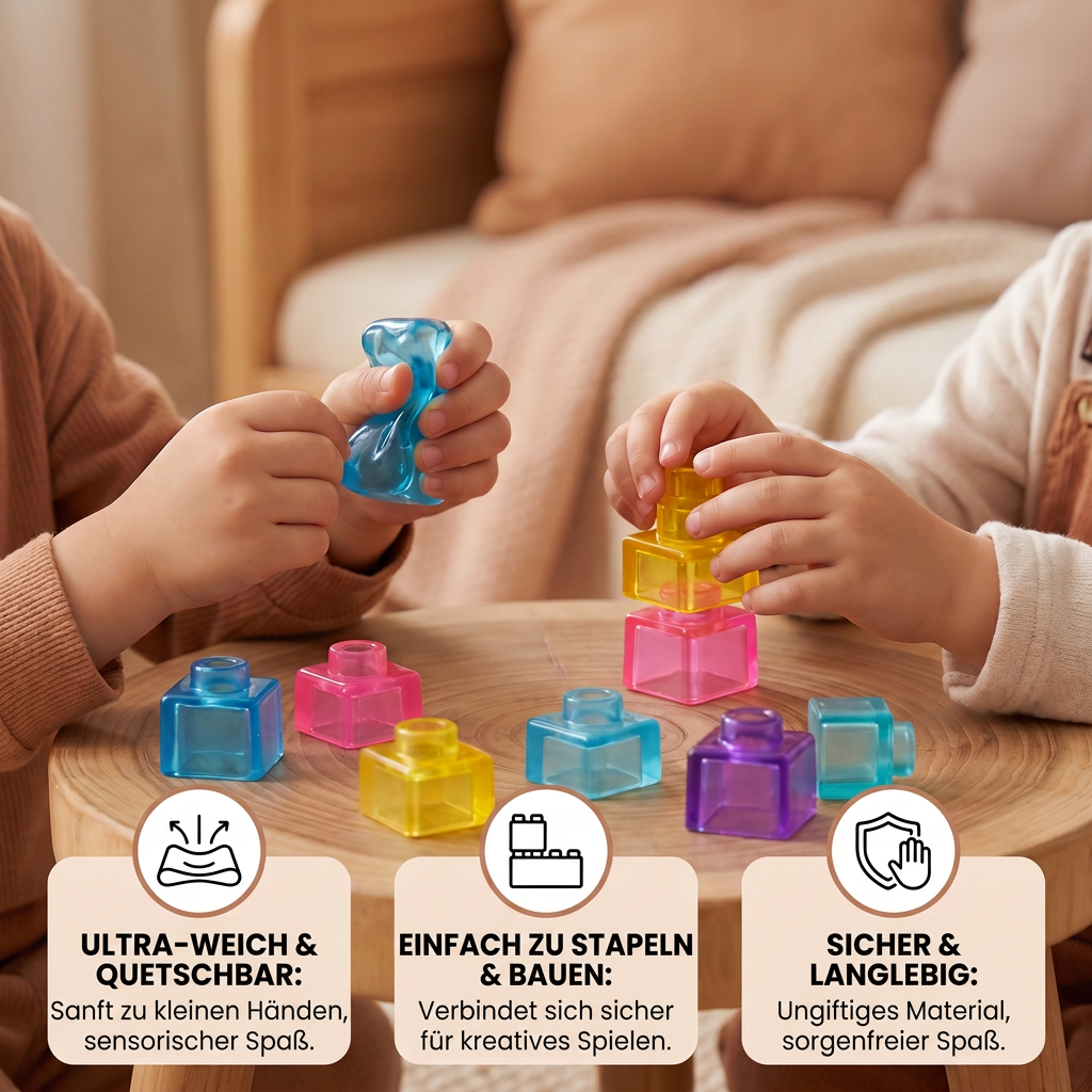 Sichere & weiche Squishy-Gelee-Bausteine für Kinder