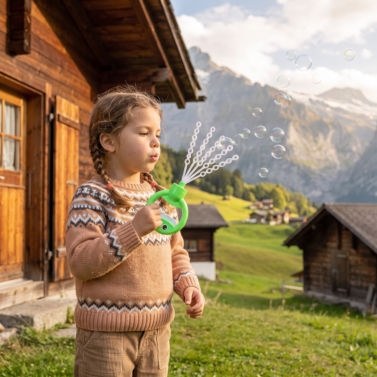 32-Loch-Seifenblasenstab – Riesiger Seifenblasenmacher für Kinder