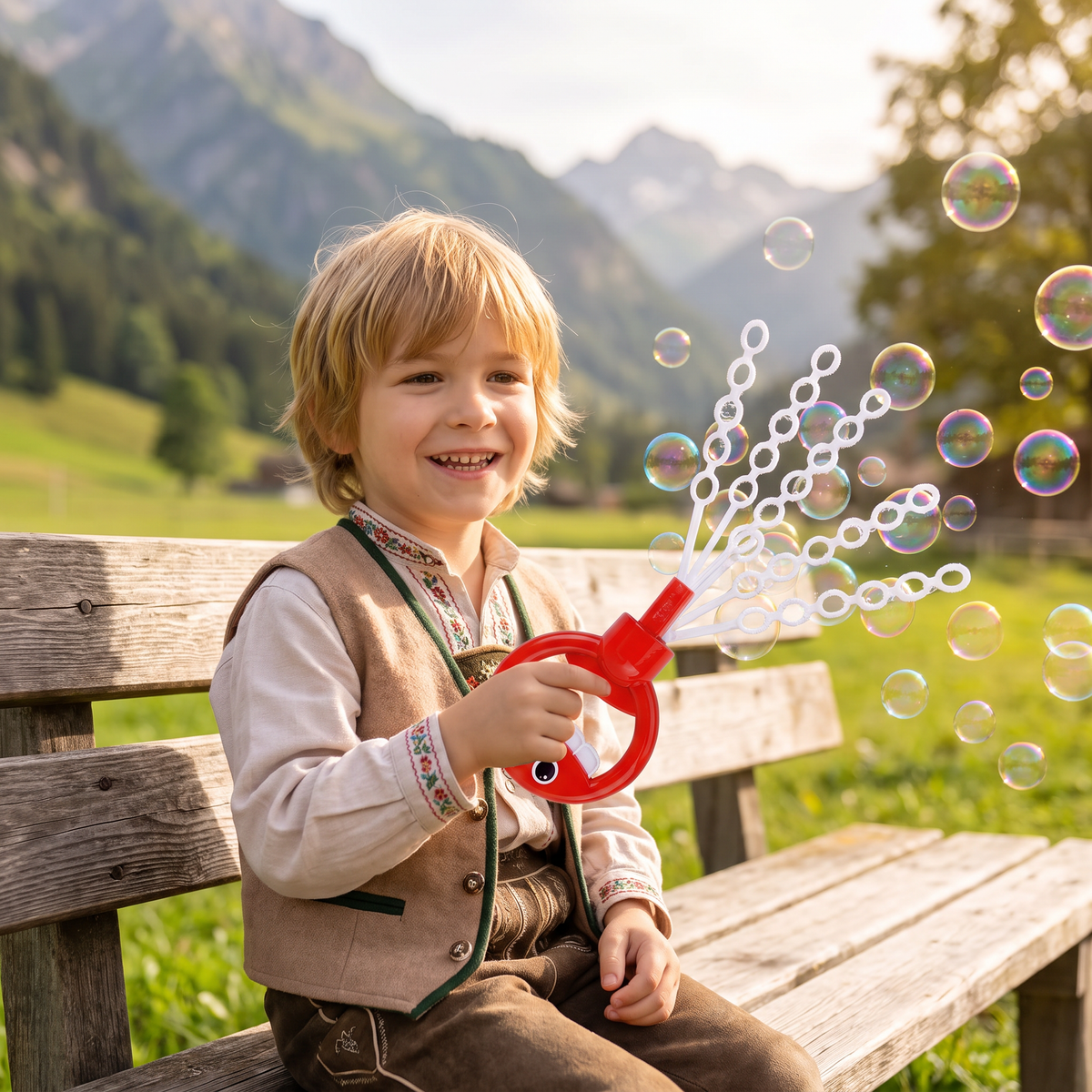 32-Loch-Seifenblasenstab – Riesiger Seifenblasenmacher für Kinder