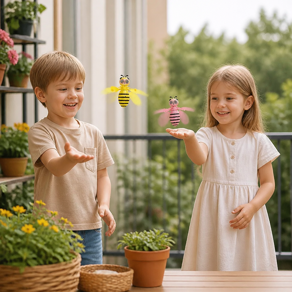 Handgesteuertes fliegendes Bienen-Spielzeug mit Bewegungssensor & LED-Lichtern