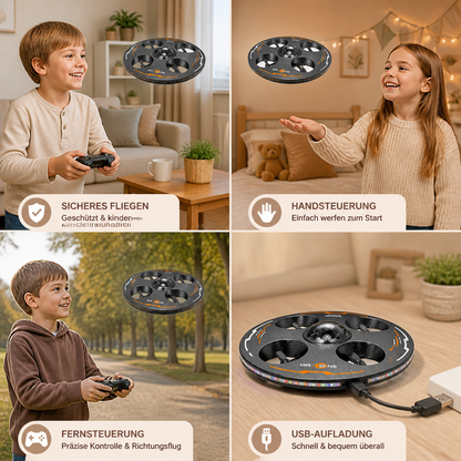 Ferngesteuerte LED-Fliegende-Untertasse-Drohne