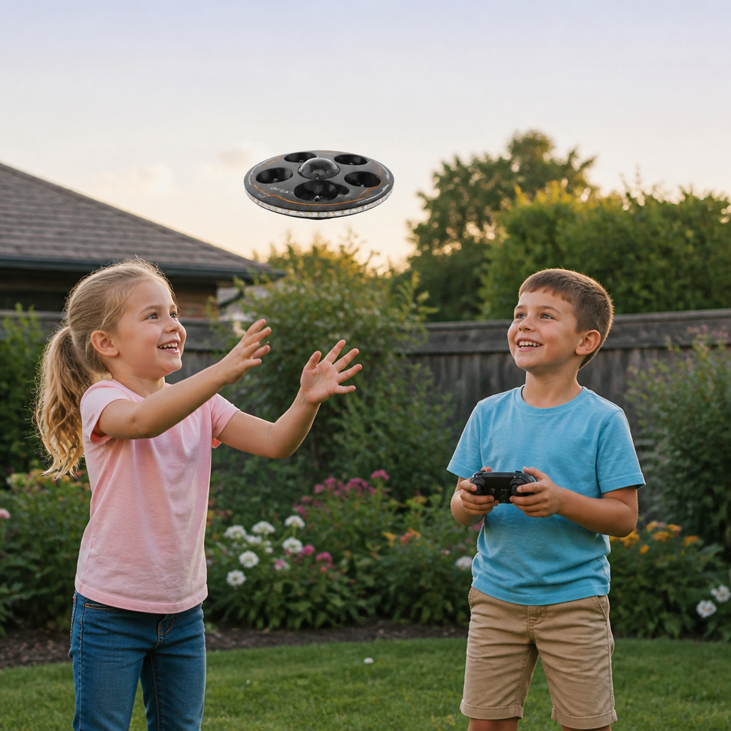 Ferngesteuerte LED-Fliegende-Untertasse-Drohne