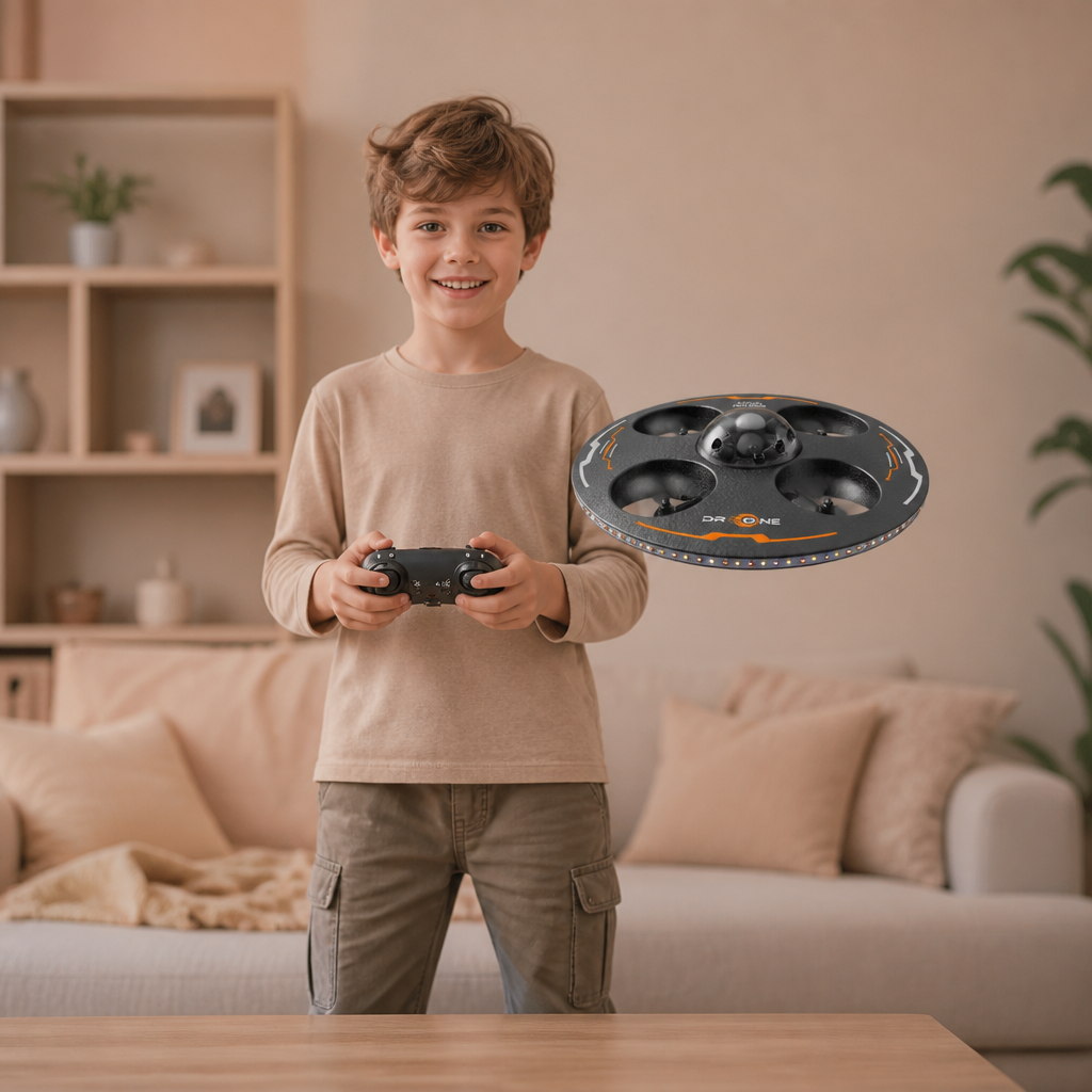 Ferngesteuerte LED-Fliegende-Untertasse-Drohne