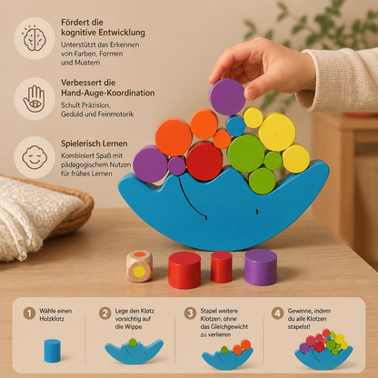Buntes Stapelspielzeug – Lernspielzeug für Kinder mit Farben und Formen