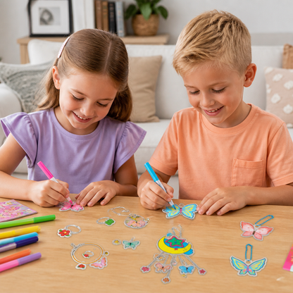 DIY-Schrumpfkunst-Set für Schlüsselanhänger & Charms für Kinder
