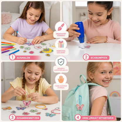 DIY-Schrumpfkunst-Set für Schlüsselanhänger & Charms für Kinder