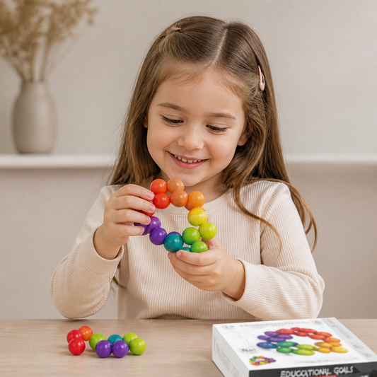 Buntes 3D-Ball-Bauset – Kreatives Konstruktions- & Feinmotorik-Lernspielzeug für Kinder