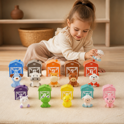 Montessori Farben & Zahlen Farm