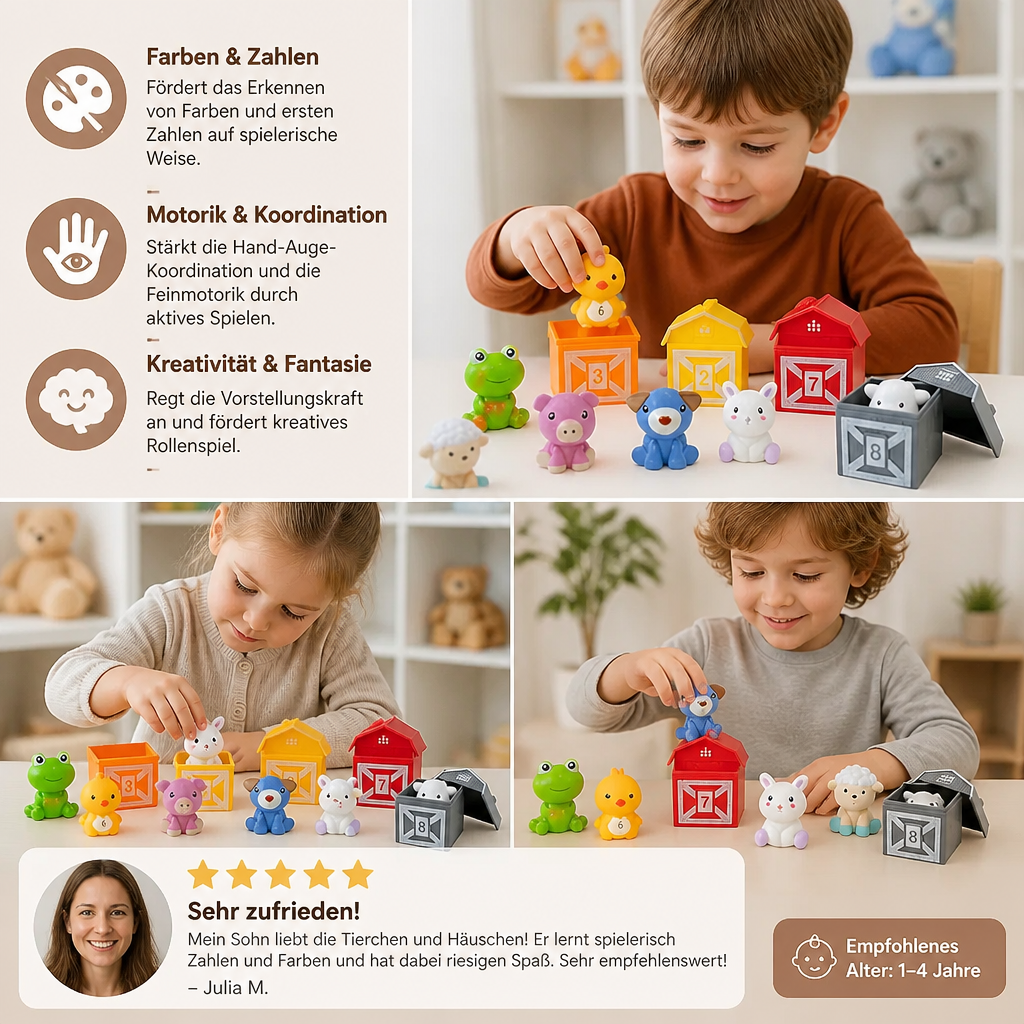 Montessori Farben & Zahlen Farm