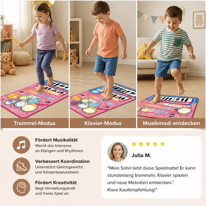 Kreative Musikmatte für Kinder