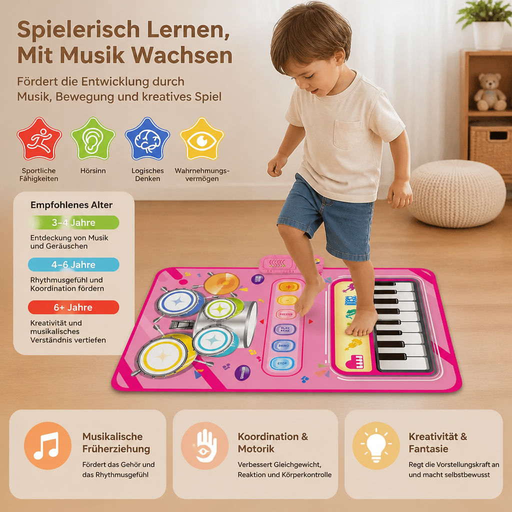 Kreative Musikmatte für Kinder