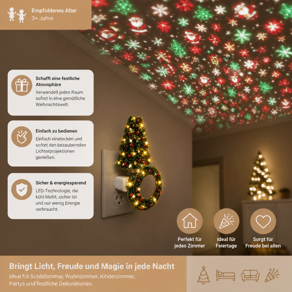 Weihnachtsbaum-Projektorlampe