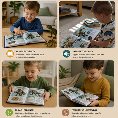 Interaktives sprechendes Dinosaurier-Enzyklopädie-Buch